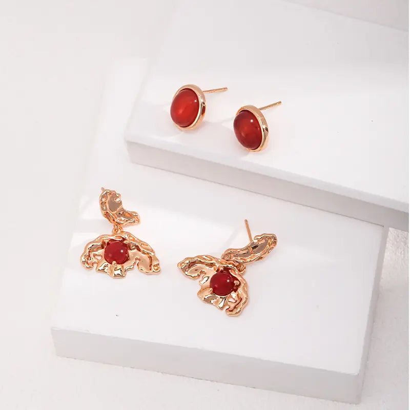 Aimee Butterfly Agate Earrings - Image 5
