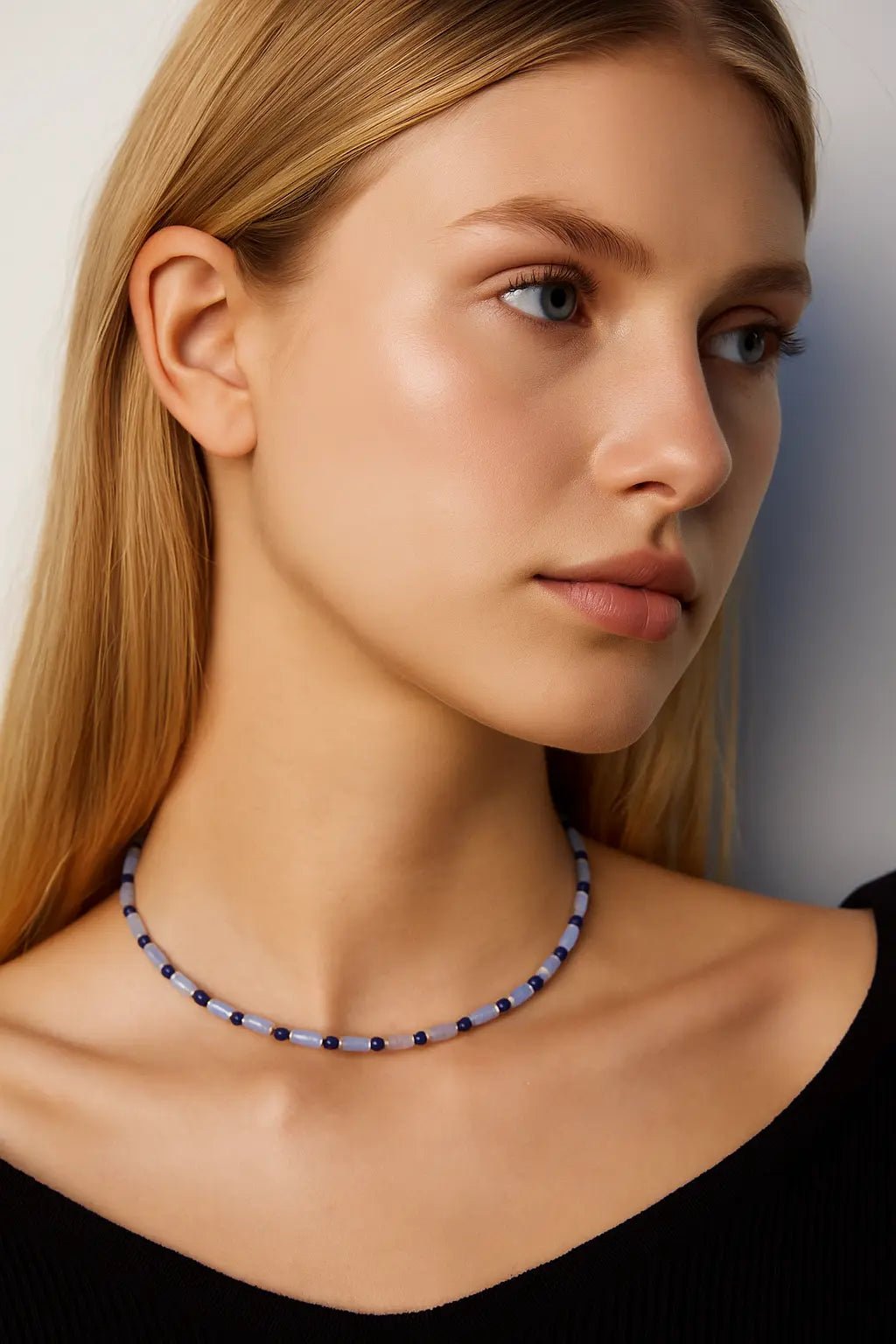 Ancient Lapis Lazuli Celeste Chain Necklace - Image 2