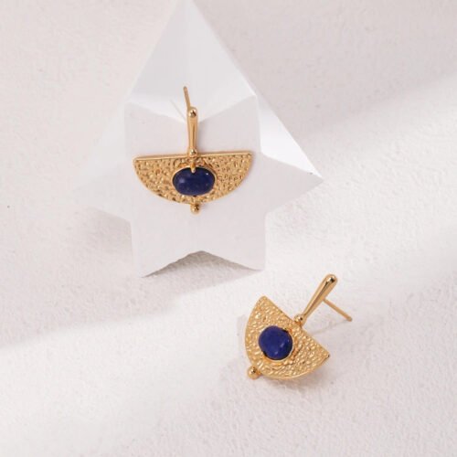 Ancient Lapis Lazuli Drop Earrings
