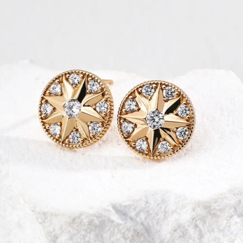 Didcot Diamond Gold Earrings
