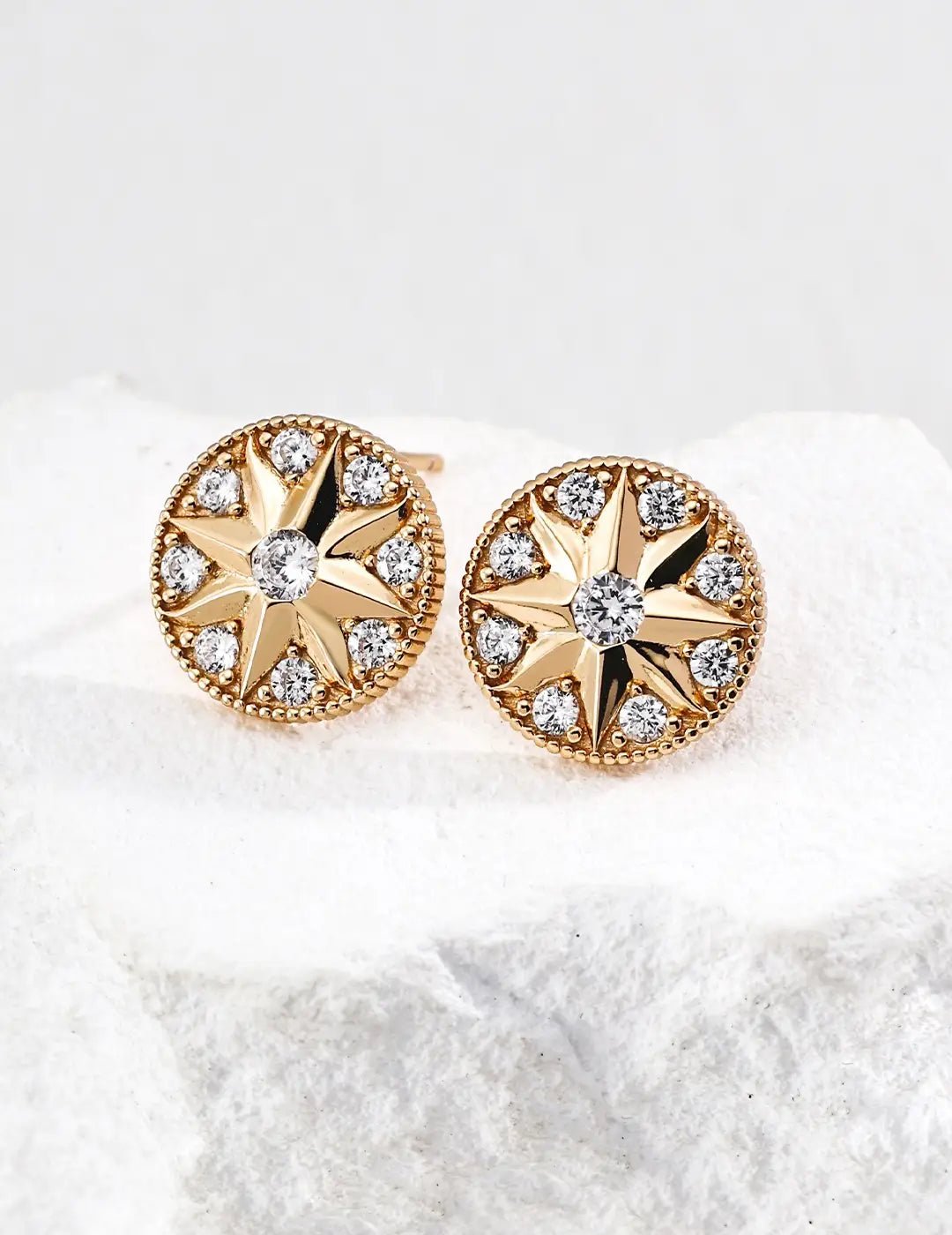 Didcot Diamond Gold Earrings
