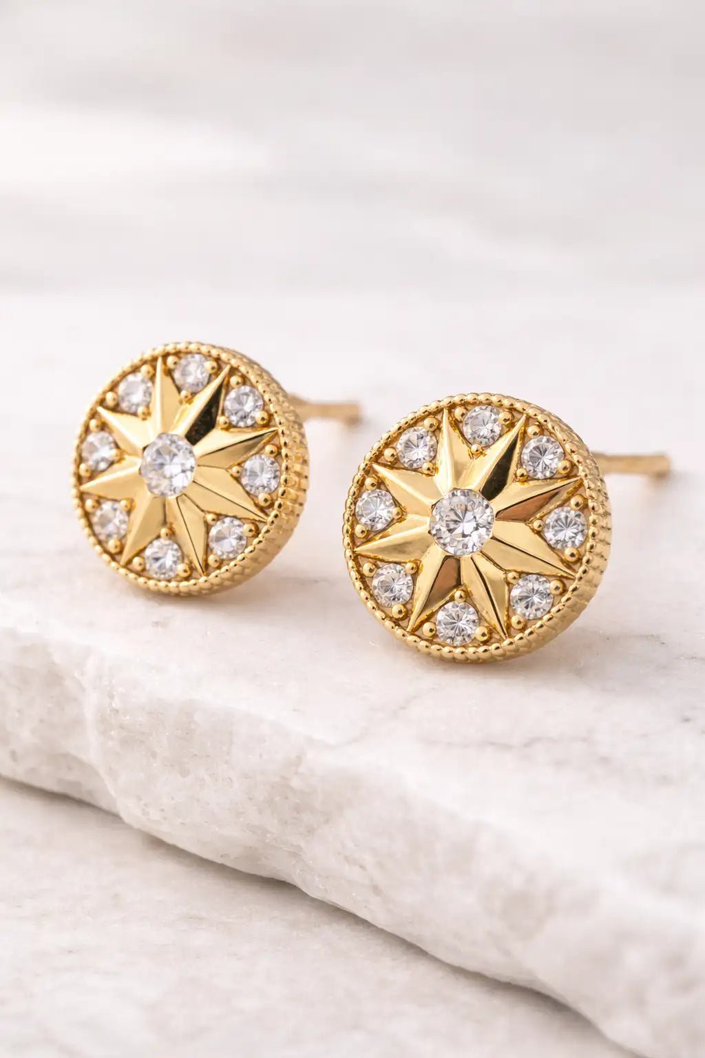 Didcot Diamond Gold Earrings - Image 4