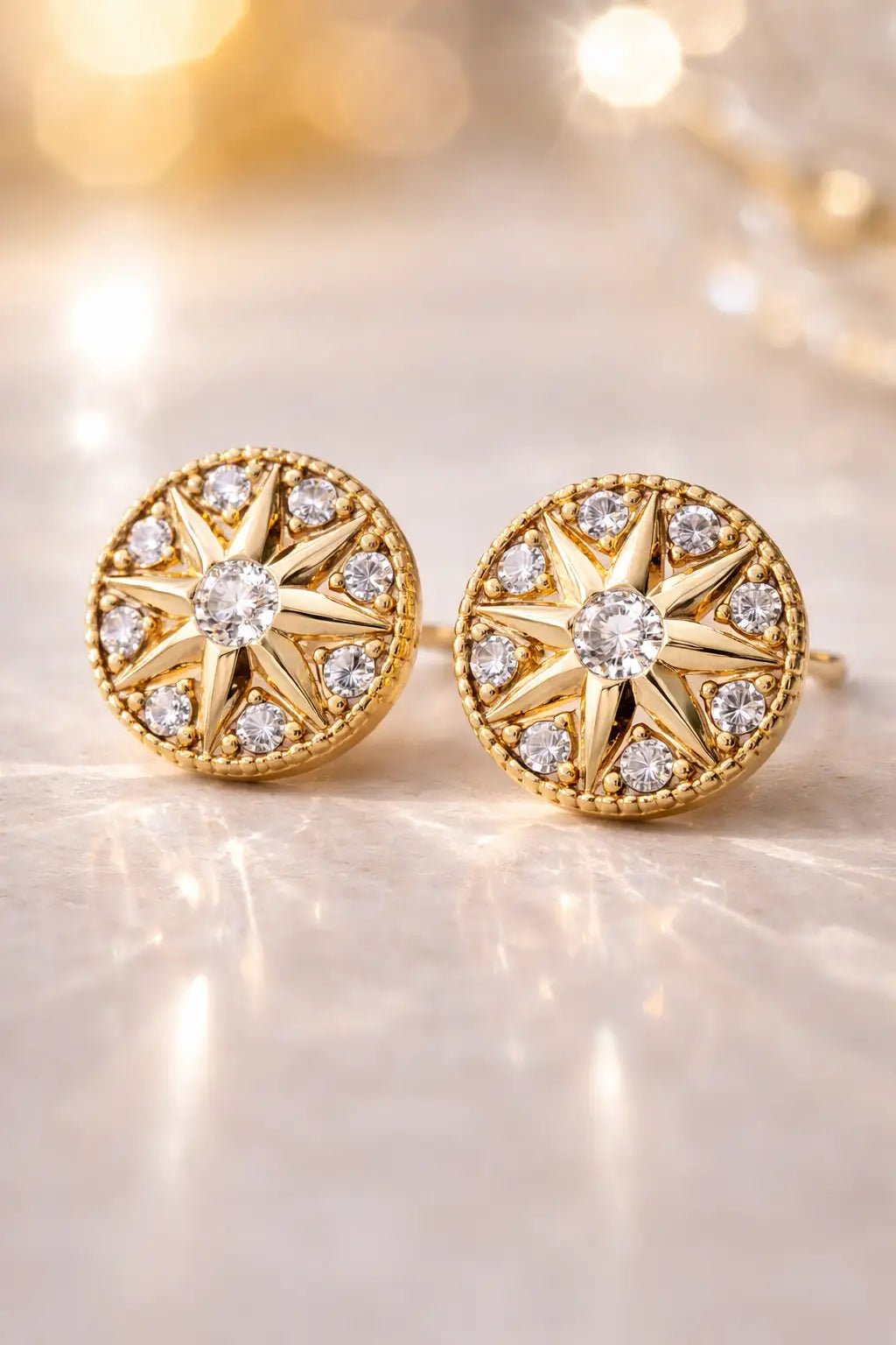 Didcot Diamond Gold Earrings - Image 3