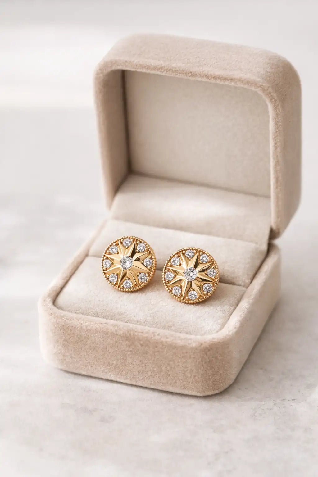 Didcot Diamond Gold Earrings - Image 2