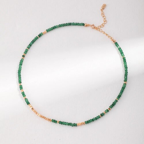 Verdant Emerald Chain Necklace