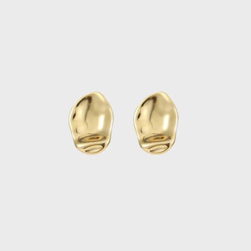 Essence Sculptural Gold Statement Earrings