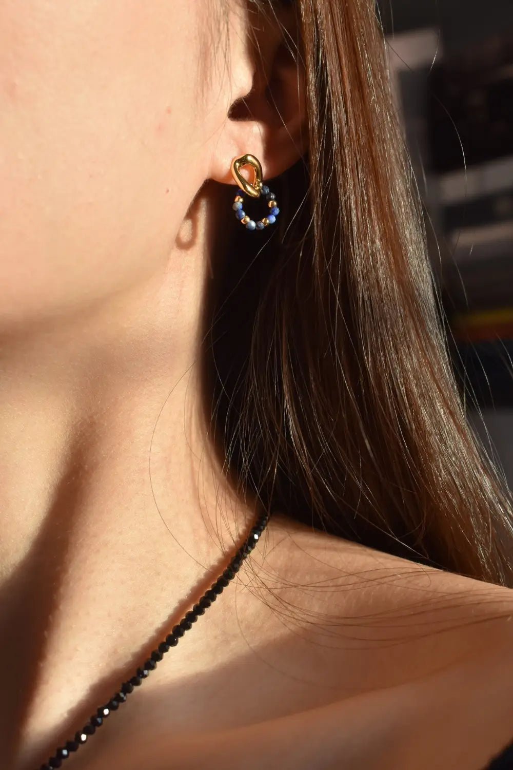 Empires Lapis Lazuli Drop Earrings - Image 5