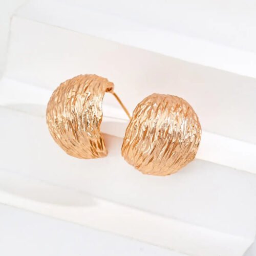 Golden Shell Statement Earrings