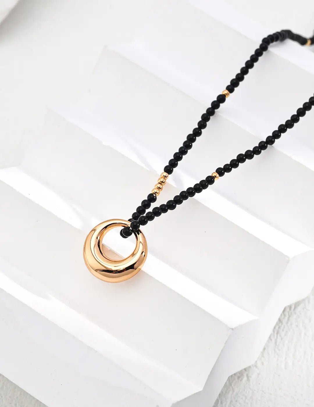 Lunar Black Onyx Pendant Necklace - Image 4