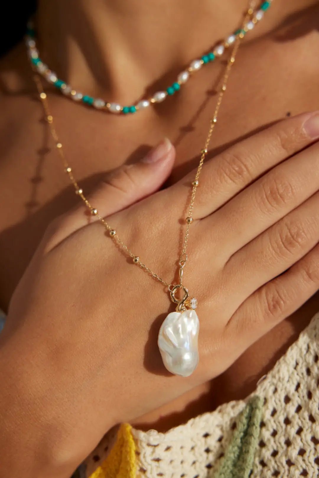 Nemesis Pearl Statement Necklace - Image 2