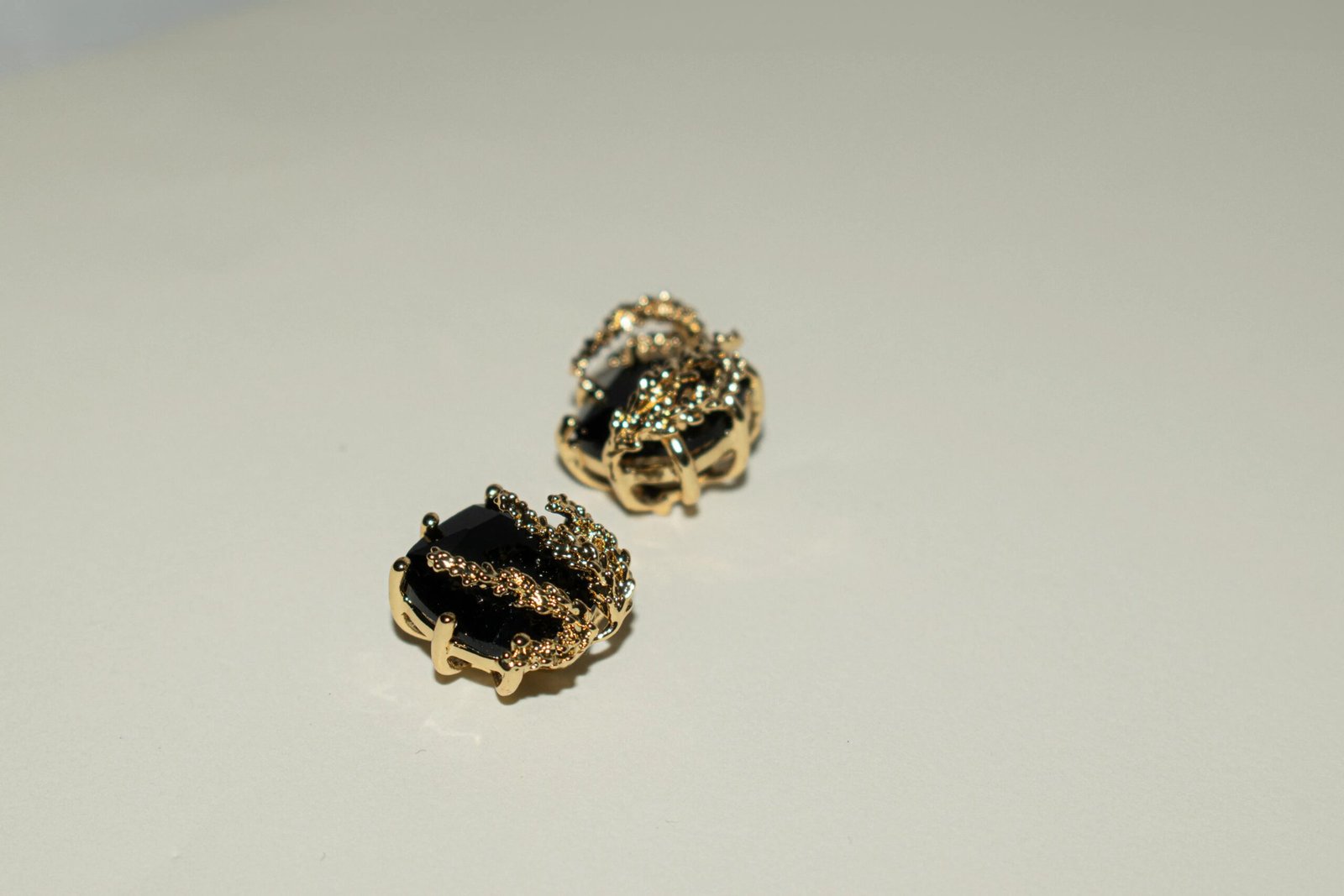 Fleur de Lune Patchouli Flower Stud Earrings - Image 3