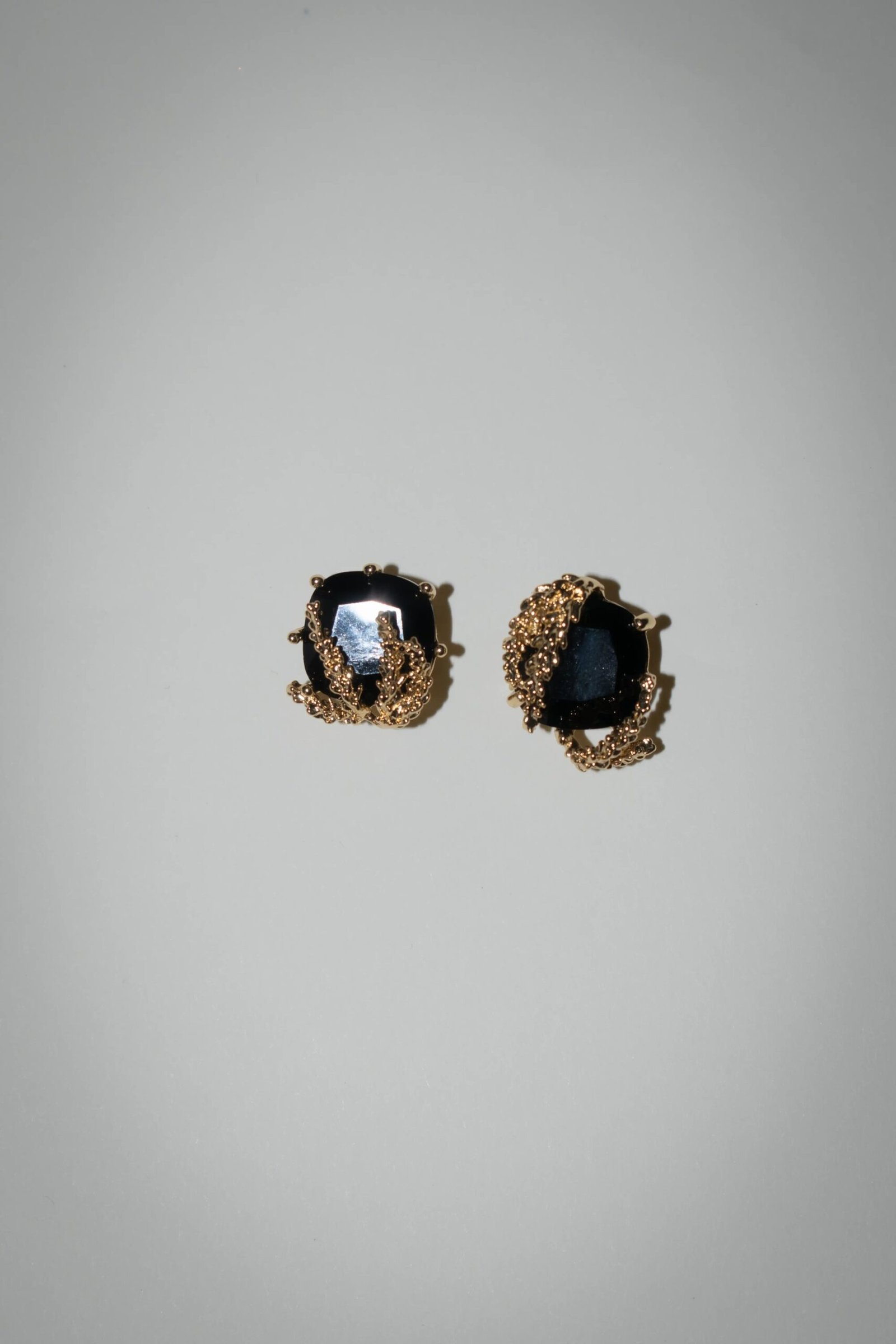 Fleur de Lune Patchouli Flower Stud Earrings - Image 2