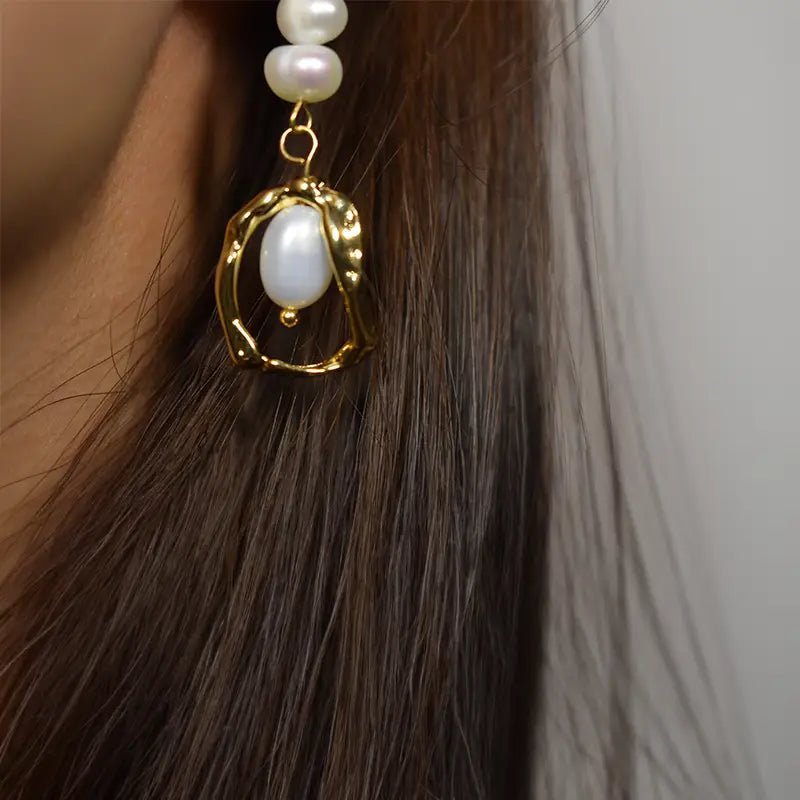 Amherst Pearl Drop Earrings - Image 3