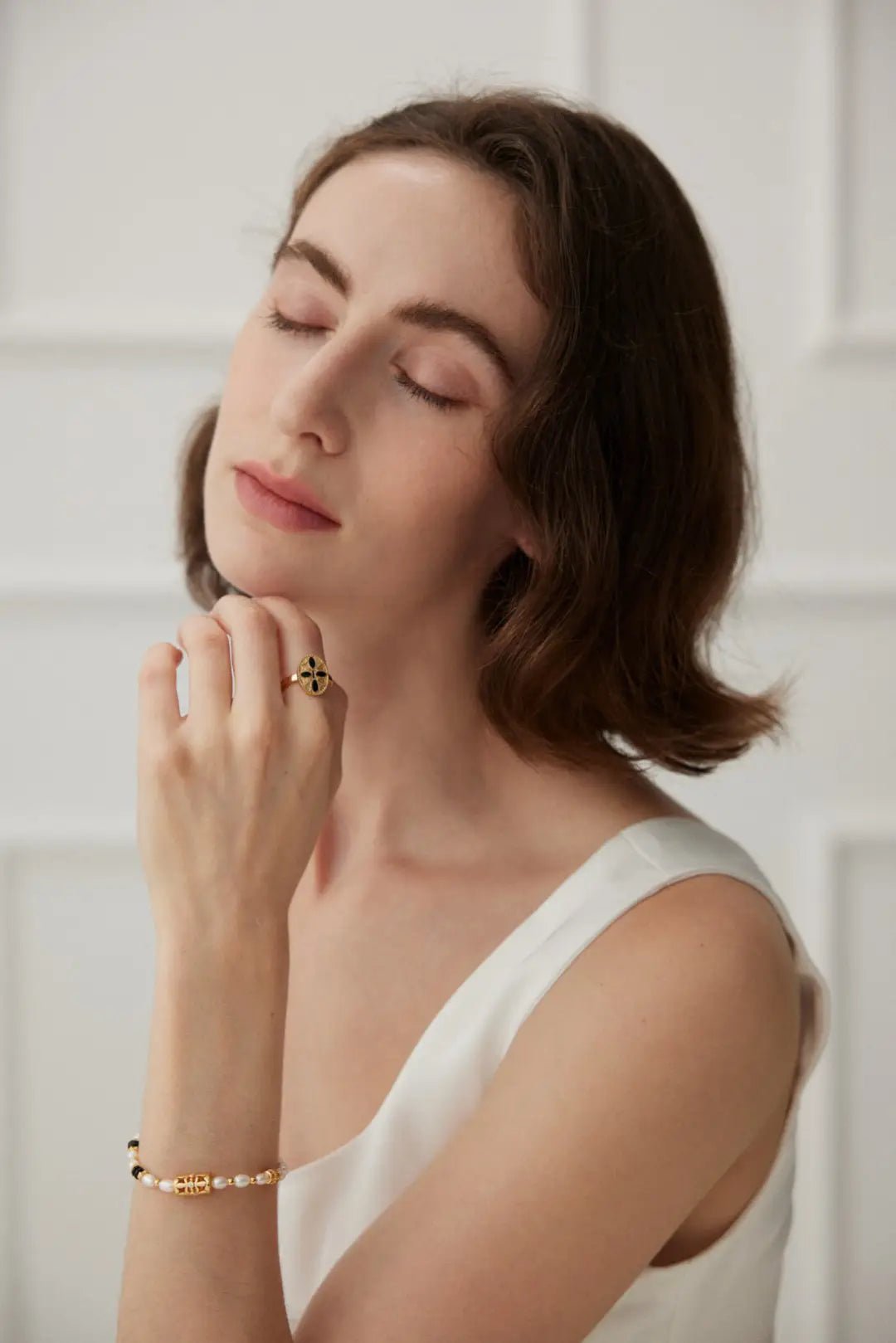 Royal Black Obsidian Gemstone Ring - Image 3