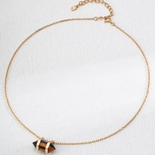 Hilldrop Tigers Eye Pendant Necklace