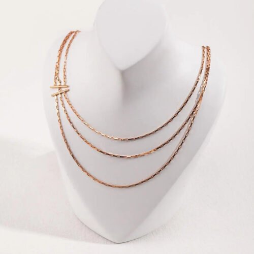 Victoria Triple Chain Layered Necklace