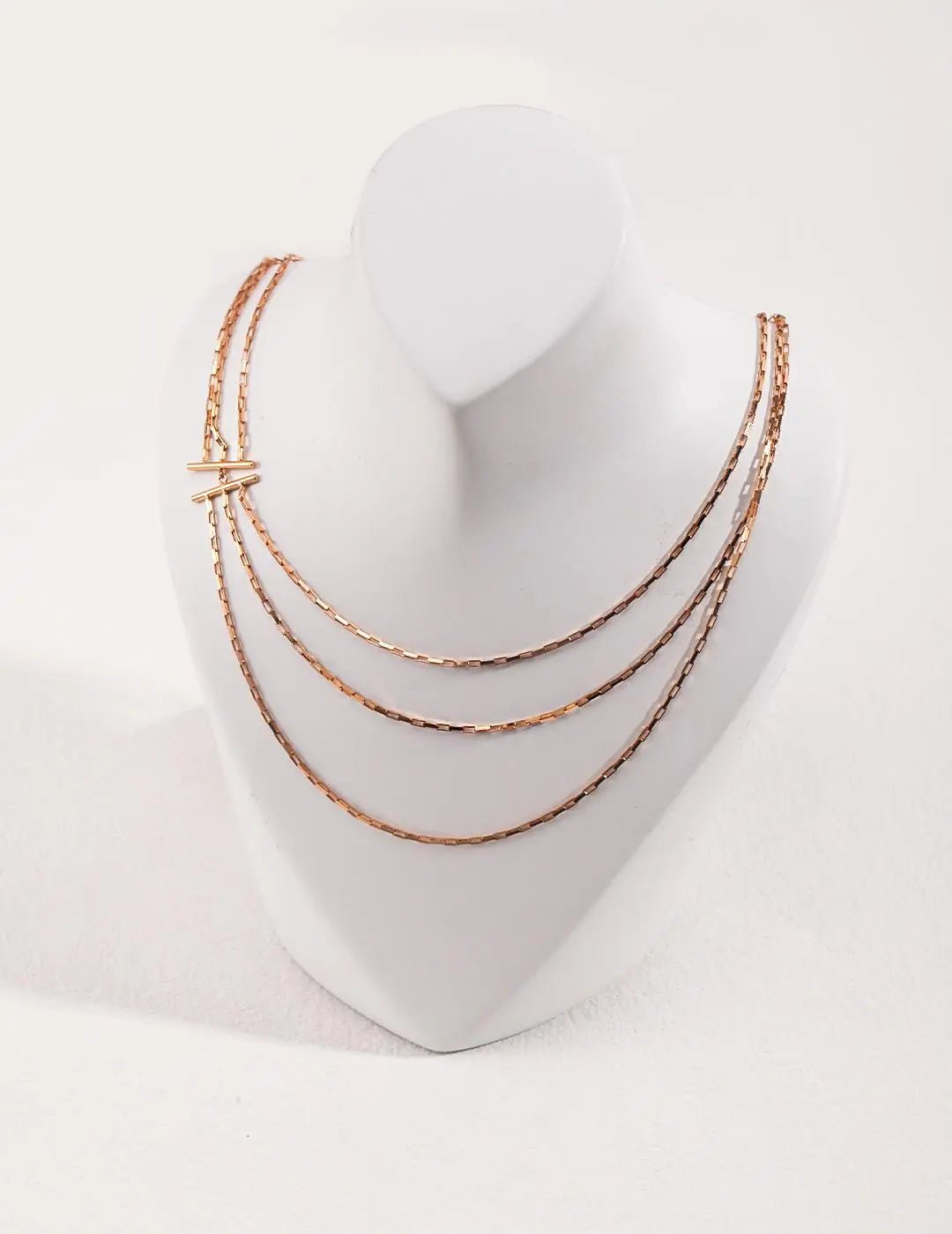 Victoria Triple Chain Layered Necklace
