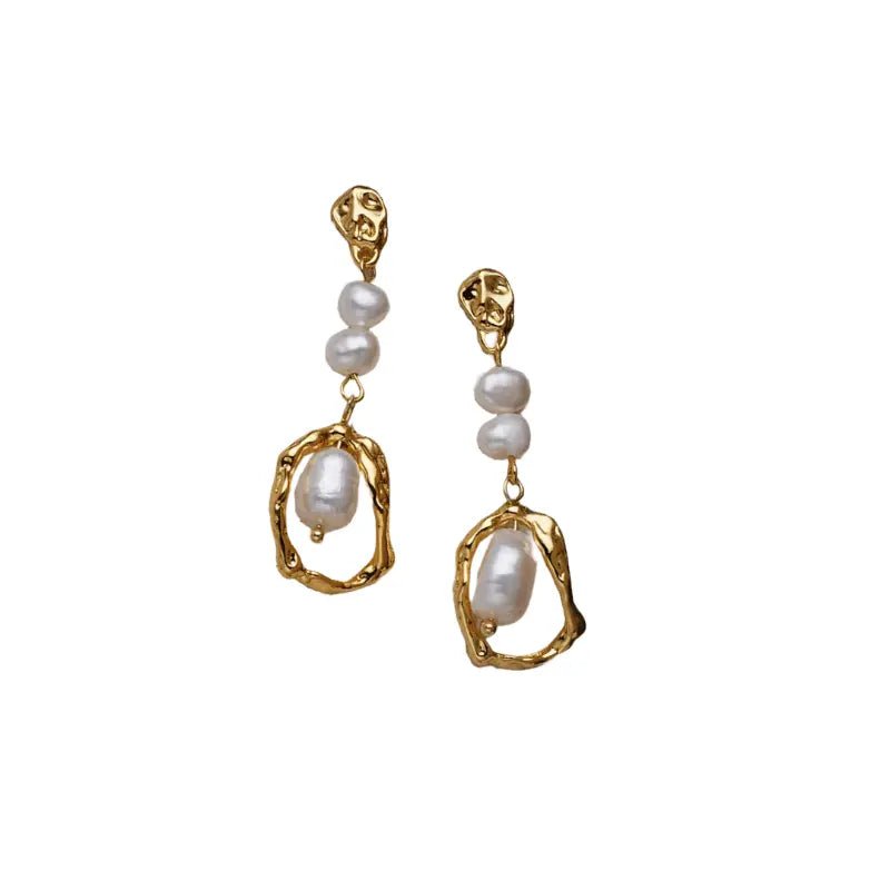 Amherst Pearl Drop Earrings - Image 4
