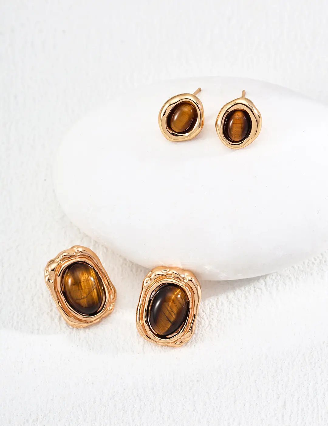Hilldrop Tiger Eye Studs Earrings - Image 4
